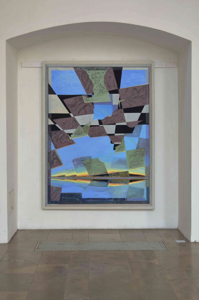 Bild eins aus der Reihe der Nischenbilder für die Ausstellung "Streben und Schweben"